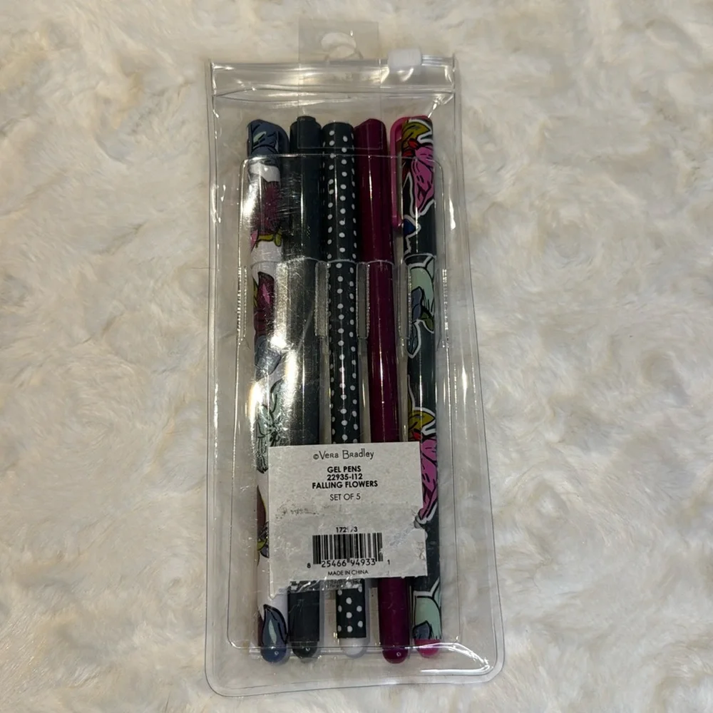 Vera Bradley Falling Flowers Gel Pens Set (5 pens)
